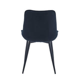 Chaise de salle à manger Quadra - Velours noir