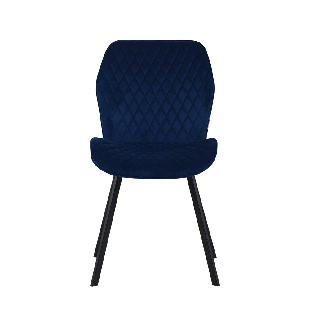 Rio Eetkamerstoel - Blauw Velvet