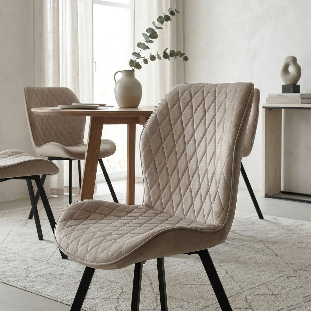 Rio Eetkamerstoel - Beige Velvet