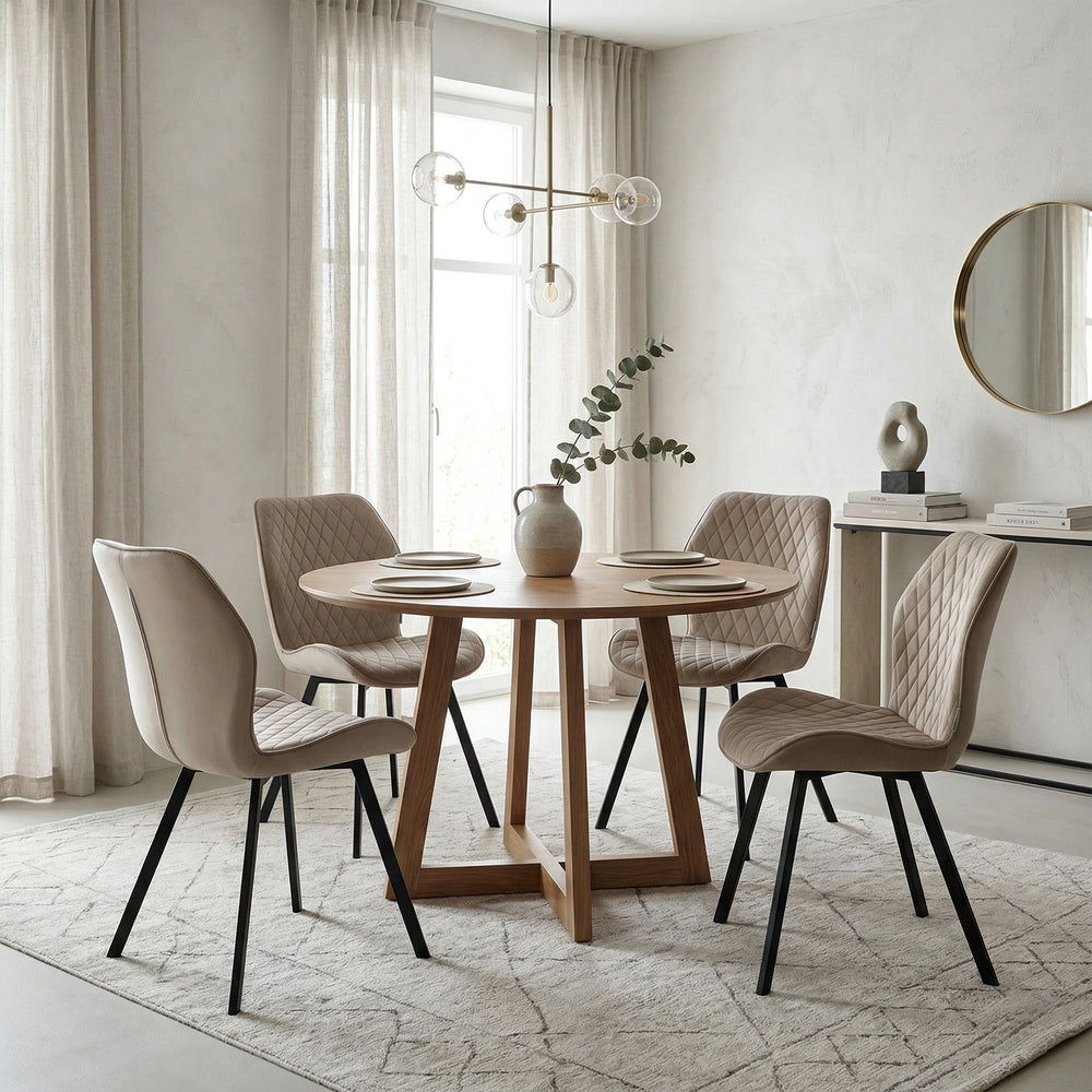 Rio Eetkamerstoel - Beige Velvet