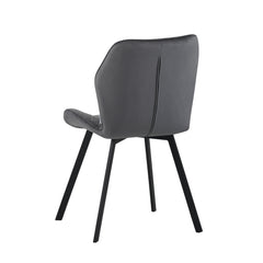 Rio Eetkamerstoel - Grijs Velvet