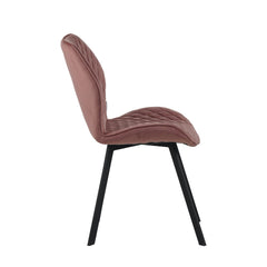 Rio Eetkamerstoel - Roze Velvet
