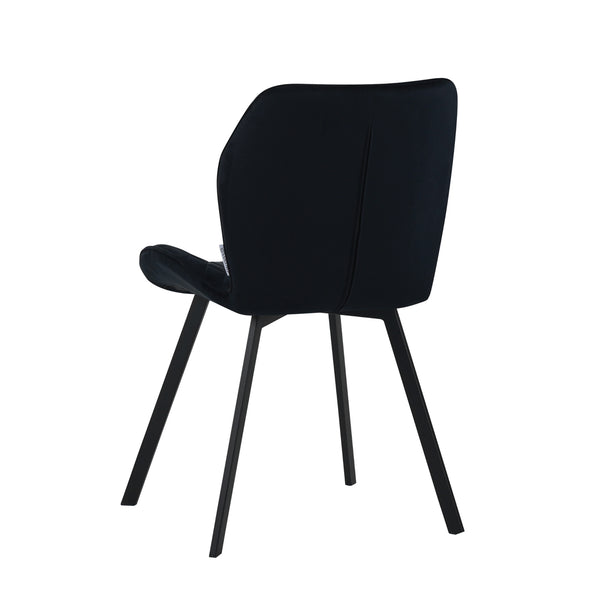 Chaise de salle à manger Rio - Velours noir