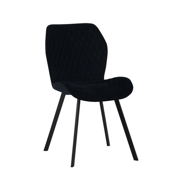 Rio Dining Chair - Black Velvet