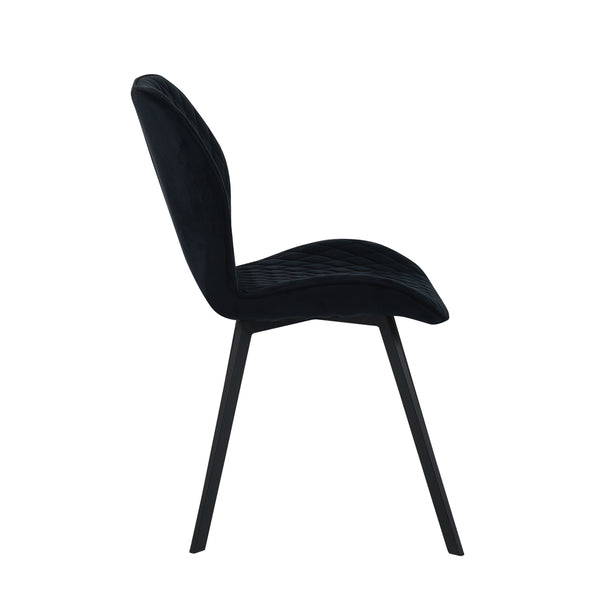 Chaise de salle à manger Rio - Velours noir