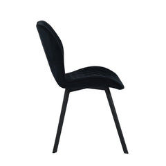 Rio Eetkamerstoel - Zwart Velvet