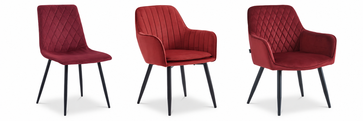 Rode eetkamerstoelen