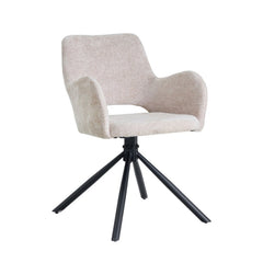 Roma Dining Chair - Beige Chenille
