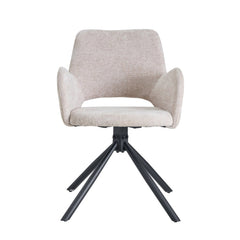 Roma Dining Chair - Beige Chenille