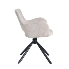 Roma Dining Chair - Beige Chenille