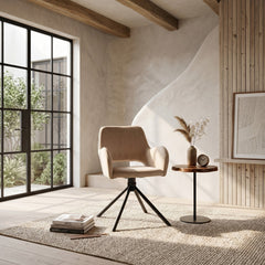 Roma Eetkamerstoel - Beige Velvet