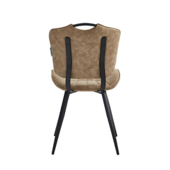 Rondo Dining Chair - Beige Microfiber