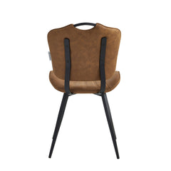 Rondo Dining Chair - Cognac Microfiber