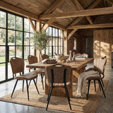 Sedia da pranzo Rondo - Microfibra Beige