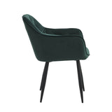 Iris Eetkamerstoel - Groen Velvet