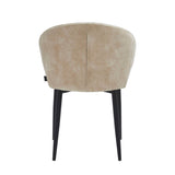 Ruby Sedia Da Pranzo - Velluto Adore Giallo Beige