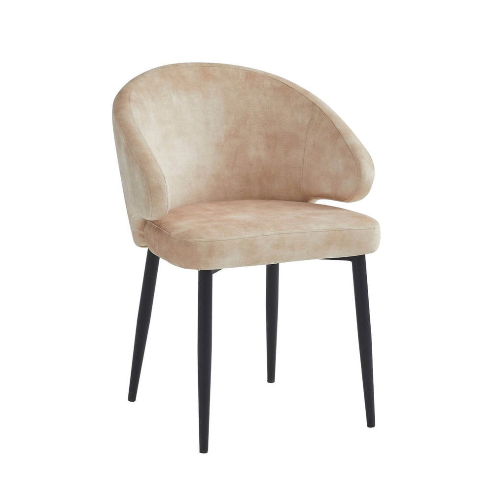 Ruby Sedia Da Pranzo - Velluto Adore Giallo Beige