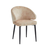Ruby Sedia Da Pranzo - Velluto Adore Giallo Beige