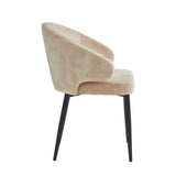 Ruby Sedia Da Pranzo - Velluto Adore Giallo Beige