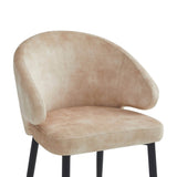 Ruby Sedia Da Pranzo - Velluto Adore Giallo Beige