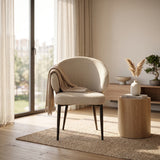 Ruby Esszimmerstuhl - Bouclé Beige