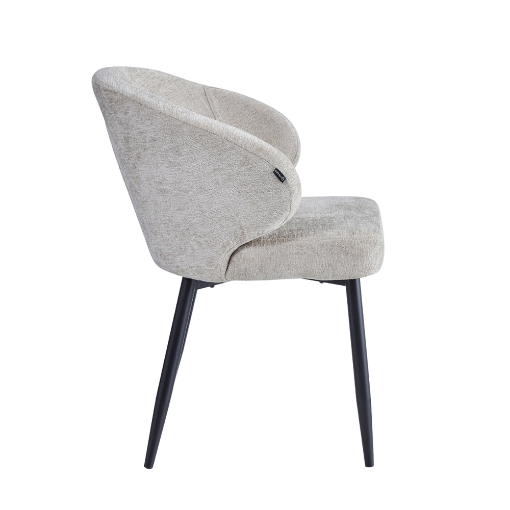 Ruby Eetkamerstoel - Taupe Chenille