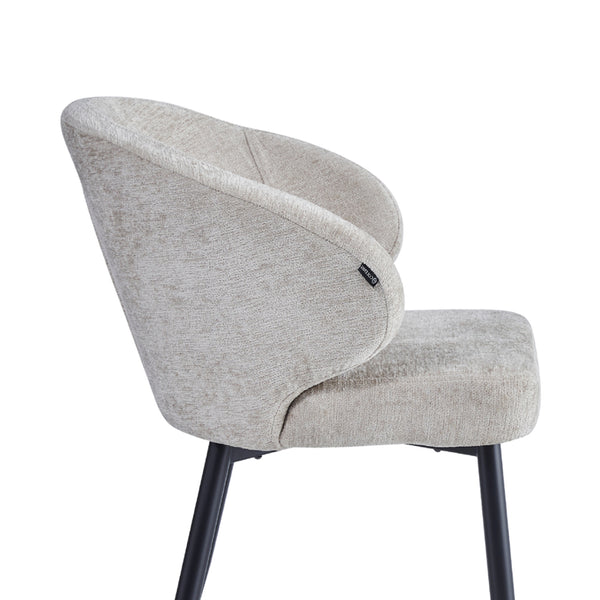 Ruby Eetkamerstoel - Taupe Chenille