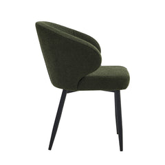 Ruby Eetkamerstoel - Groen Boucle