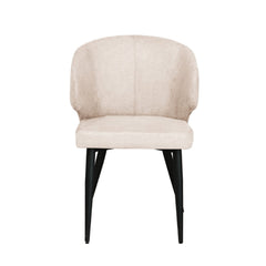 Sara Eetkamerstoel - Beige Chenille