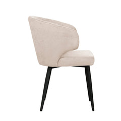 Sara Eetkamerstoel - Beige Chenille