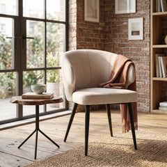 Chaise de salle à manger Sara - Chenille taupe