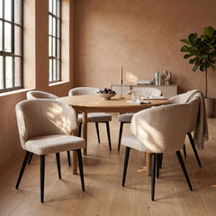 Chaise de salle à manger Sara - Chenille taupe