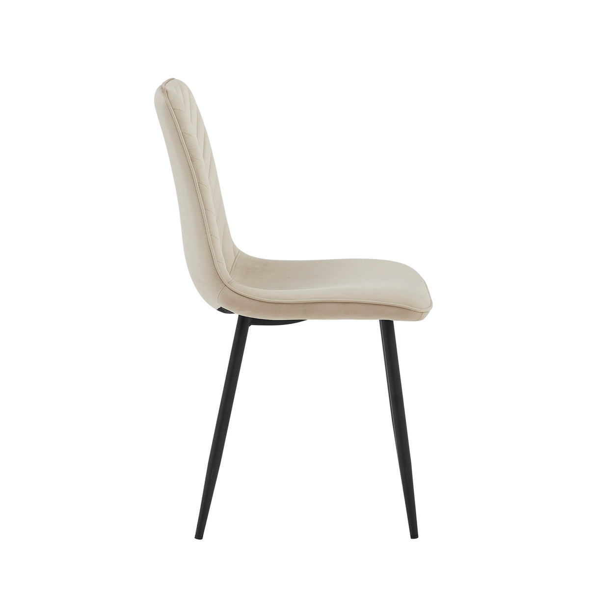 Chaise de salle à manger Senny - Velours beige