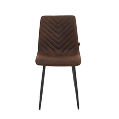 Senny Dining Chair - Brown Microfiber