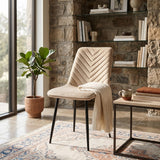 Chaise de salle à manger Senny - Velours beige