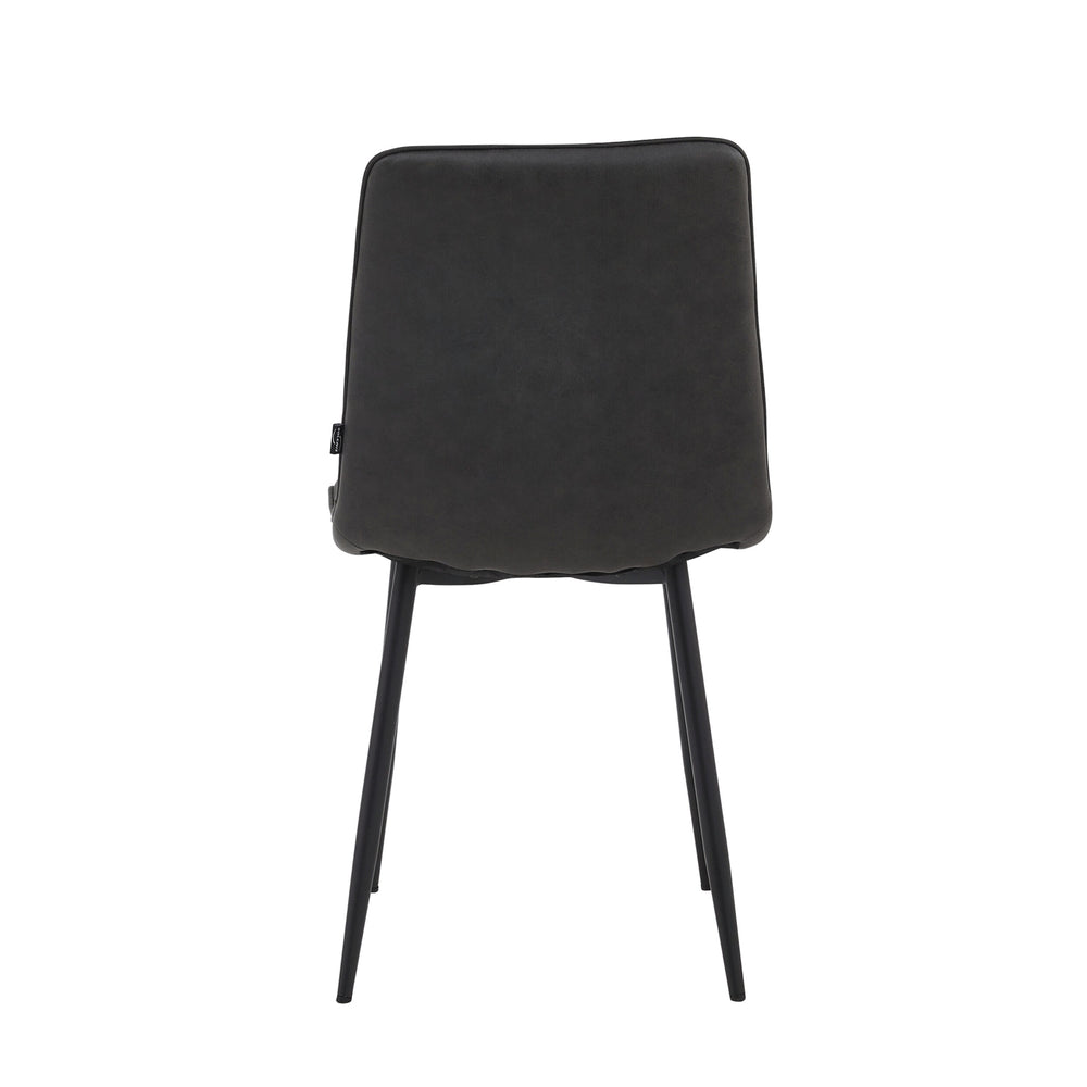 Chaise de salle à manger Senny - Microfibre grise