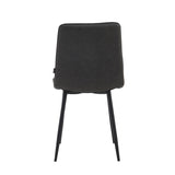 Chaise de salle à manger Senny - Microfibre grise