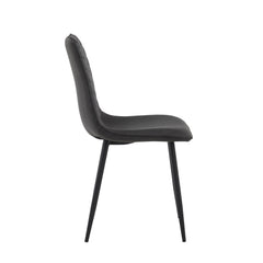 Senny Dining Chair - Grey Microfiber