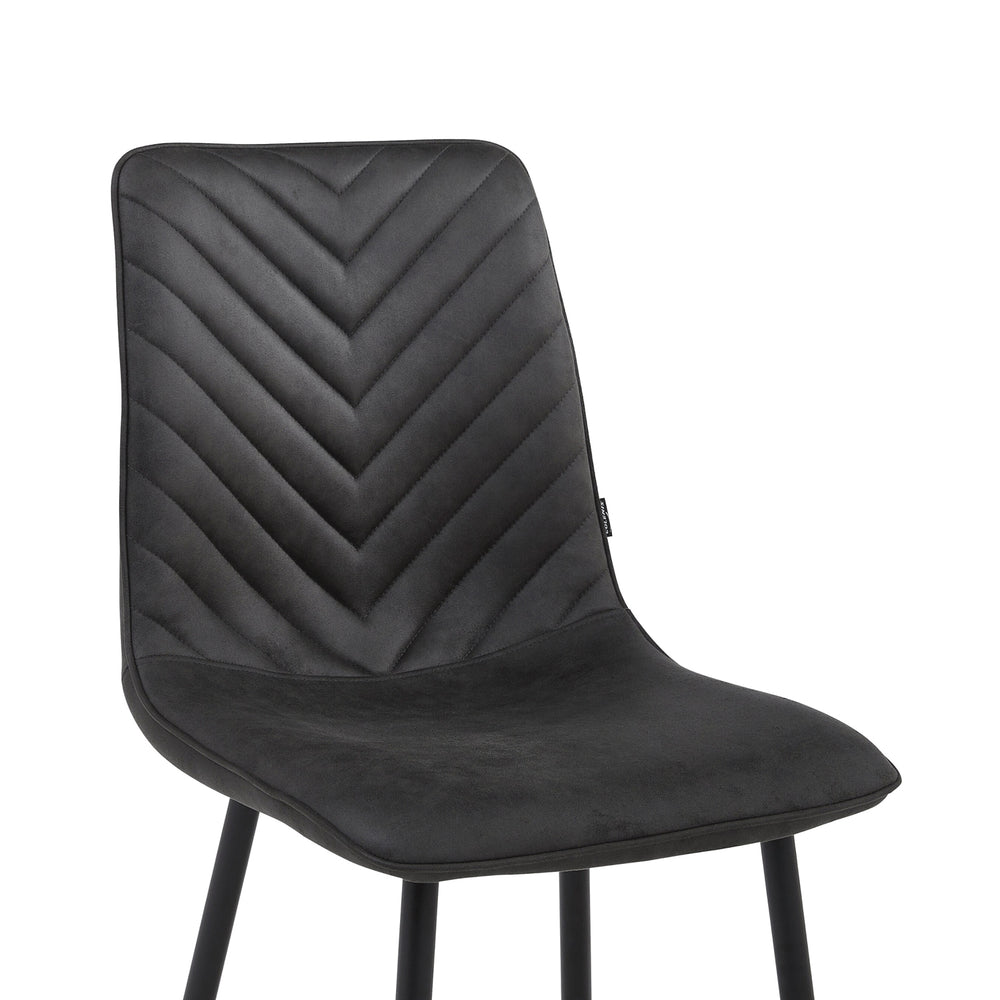 Chaise de salle à manger Senny - Microfibre grise