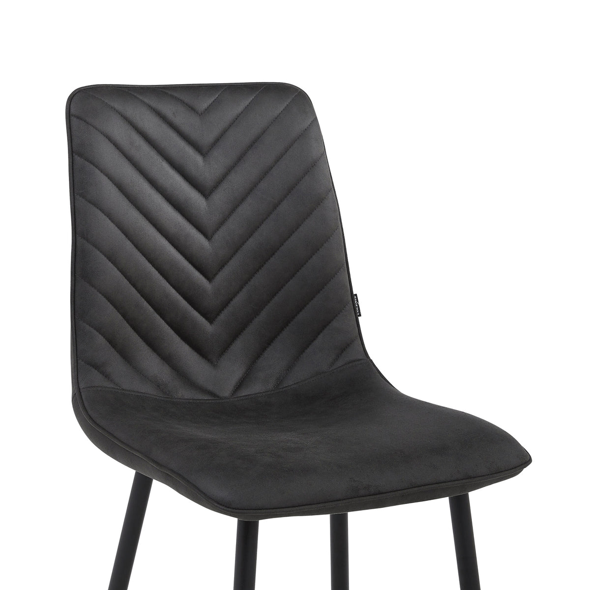 Chaise de salle à manger Senny - Microfibre grise