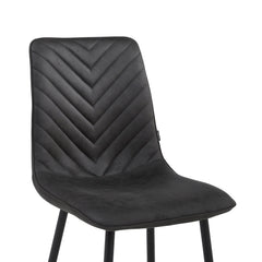 Senny Dining Chair - Grey Microfiber