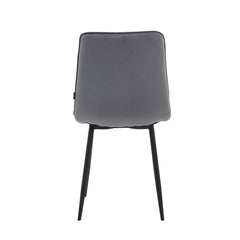 Senny Dining Chair - Grey Velvet