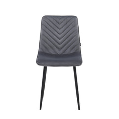 Senny Dining Chair - Grey Velvet