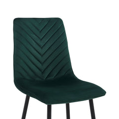 Senny Dining Chair - Green Velvet