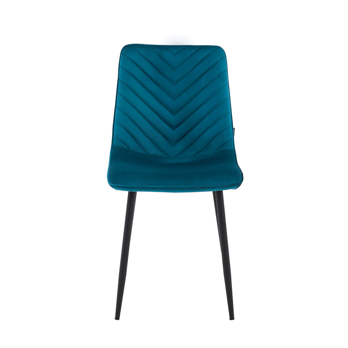 Chaise de salle à manger Senny - Velours pétrole