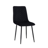 Chaise de salle à manger Senny - Velours noir