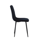 Chaise de salle à manger Senny - Velours noir