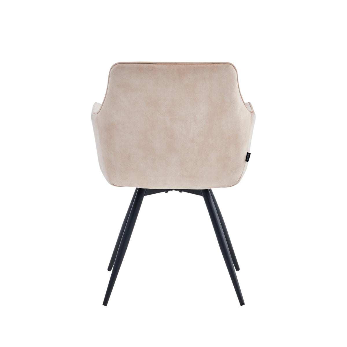 Sierra Sedia da pranzo - Velluto Adoré Beige - Girevole a 360°