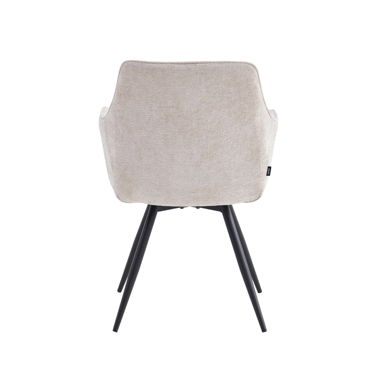 Sierra Chaise de salle à manger - Chenille beige - Pivotante à 360°