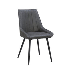 Skandi Dining Chair - Anthracite Microfiber